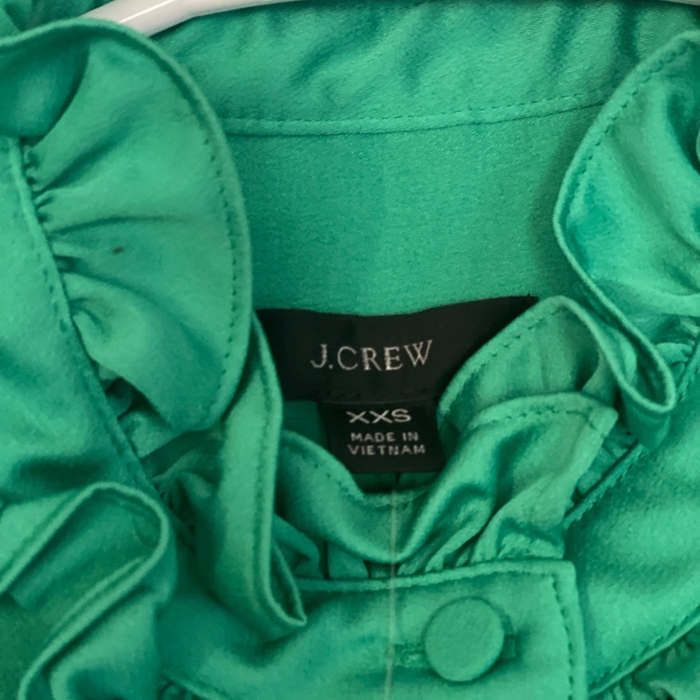 J.Crew Factory Green Sleeveless Top/Blouse - Size XXS.  NWT. - Picture 3 of 5